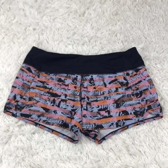 Lululemon Run Times Short II *4" Inversion Multi / Black - Picture 1 of 6